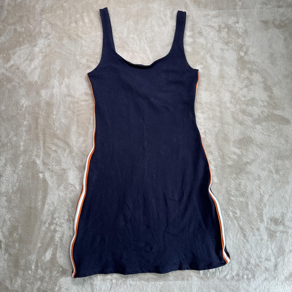 Speedo Dress Womens Small Navy Tank Bodycon Athletic Swim Coverup Mini